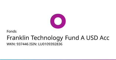 Franklin Technology Fund A (Acc) USD .